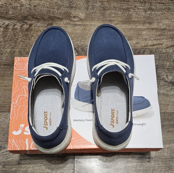 New J SPORT memory foam slip on sneaker women's 8.5 - Picture 4 of 12
